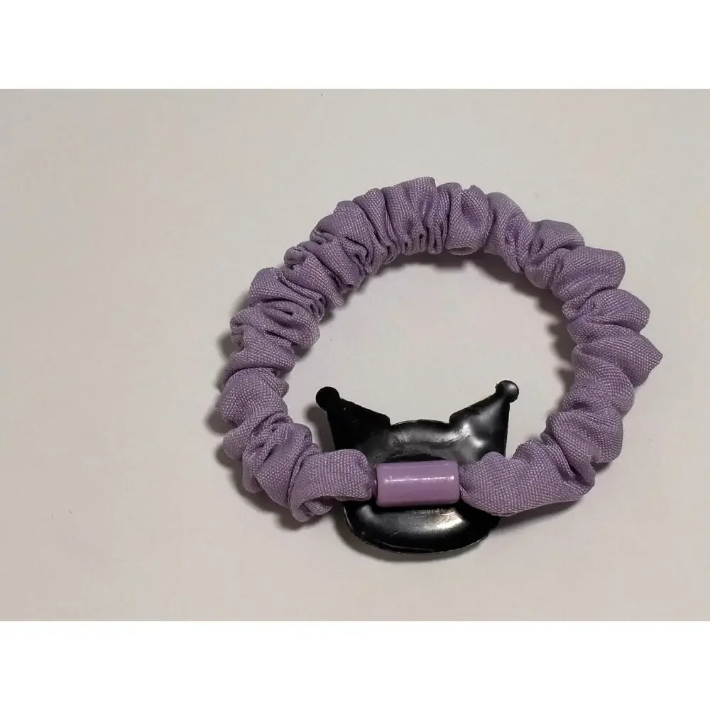 Sanrio Hello Kitty Character Hair Tie Scrunchy Scrunchie Bracelet Purple Kuromi